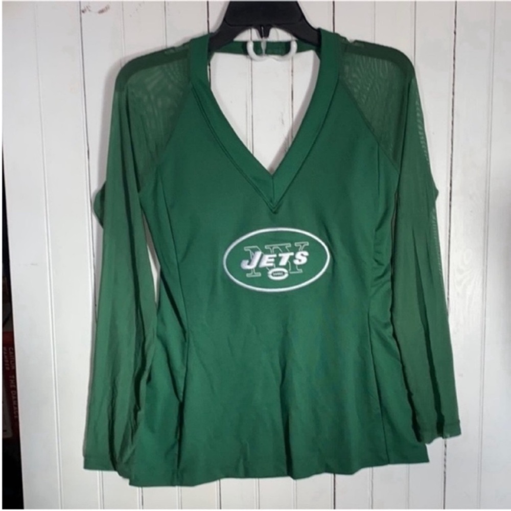 NFL Green New York Jets Women's Jersey Top